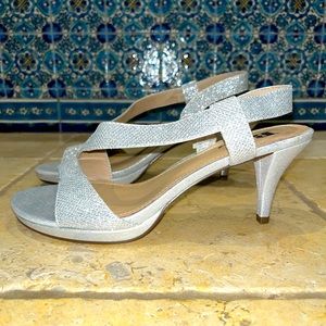 Silver heels 8M 👠